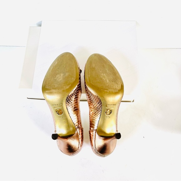 Dolce & Gabbana rose gold snakeskin print heels - Picture 14 of 14